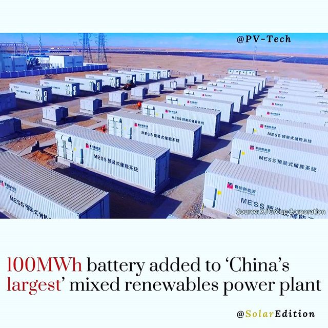 100MWh battery added to ‘China’s largest’ mixed renewables power plant
