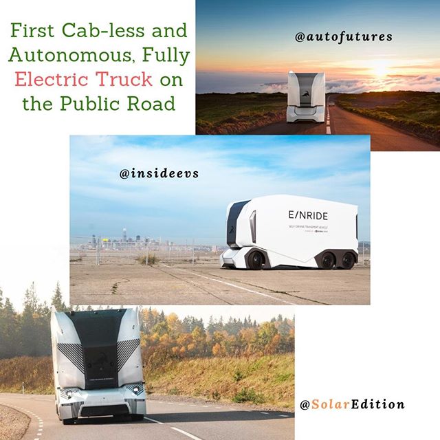 First cab-less and autonomous, fully electric truck on the public road