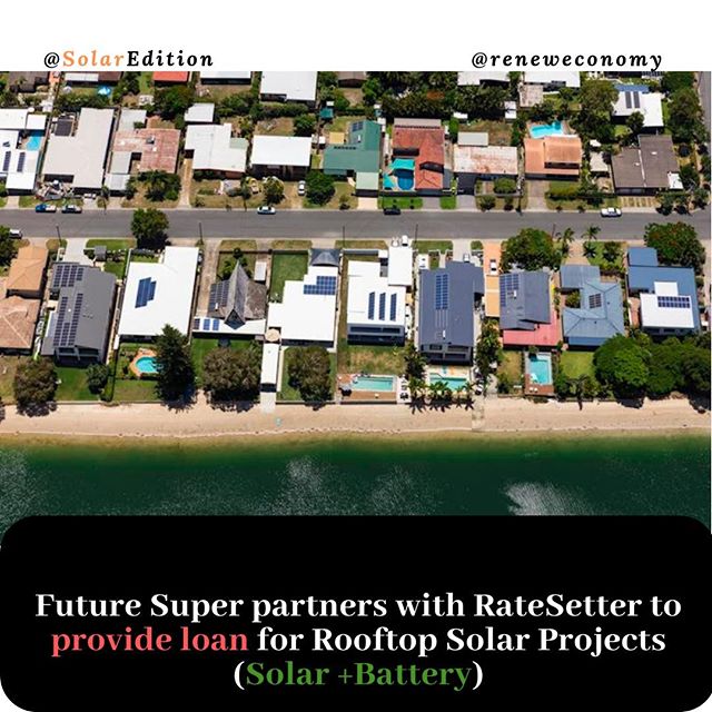 Future Super partners with RateSetter to provide loan for Rooftop Solar Project